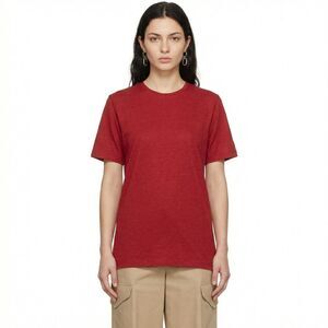 Vintage Givenchy Tunic Tee Shirt Womens 16W XL Red Linen Blend